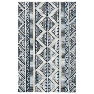 SAFAVIEH Metro MET452M Handmade Blue / Ivory Rug - Picture 1 of 12