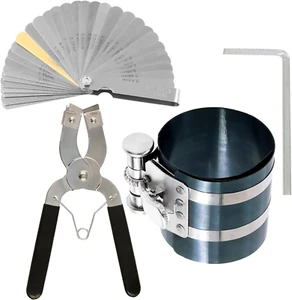 Juego 4 Stück Herramientas Motor: Kompressor Aros, Alicates, Calibrador, Llave - Bild 1 von 12