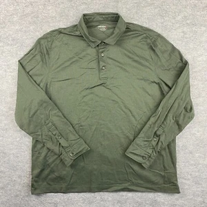 Polo Untuckit Para Hombre 100% Algodón Manga Larga Verde Talla 2XL - Imagen 1 de 6