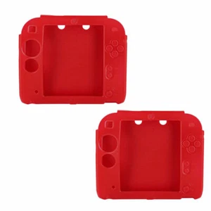 1/2pcs Protective Soft Silicone Rubber Gel Skin Case Cover Skin for Nintendo 2DS - Picture 1 of 48