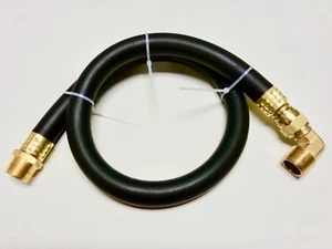 6' Dayco Compressor Jumper Hose 3/4" MPT W/ Female Swivel 500 PSI 90° Elbow - Picture 1 of 12