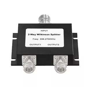 N Type Female 2 Way Splitter 50 ohm Signal Splitter for Verizon AT&T T-Mobile 4G - Picture 1 of 8
