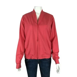 Eileen Fisher Womens Jacket Size Medium Full Zip Long Sleeve Pink Pockets - Picture 1 of 9