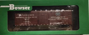 Bowser HO Scale 40ft Box Car Mississippi Central Natchez Route #5022 - Picture 1 of 2