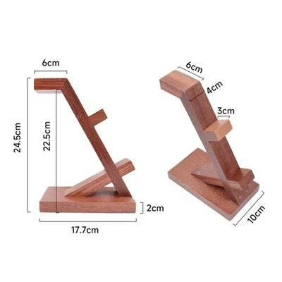 Robust Wooden Stand for Securely Holding Game Controllers and Headsets - Image 1 of 4