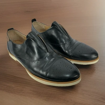 PIKOLINOS Santorini Black Leather Slip On Loafer Shoes Women’s Size 38 - Image 1 of 4