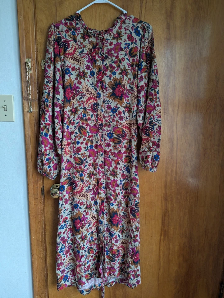 Vestido estilo pradera St. John's Bay Cottage Core, talla XL - diseño floral Foto 1 de 4