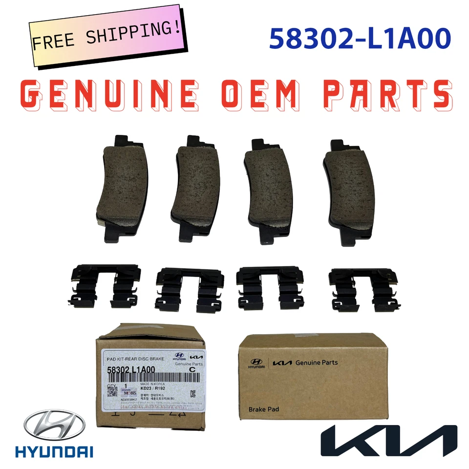 Pastillas de freno traseras originales OEM Hyundai/KIA (58302-L1A00) Sonata K5 (2020-2024) Foto 1 de 1