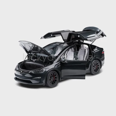 1/18 TESLA Model X P2 2024 Aolly Diecast Gray Display Model Collection Gifts NIB - Image 1 of 4