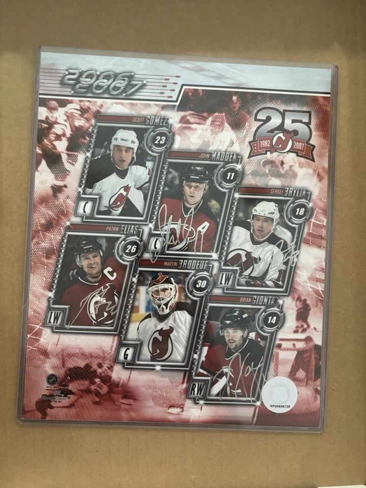 Fotos autografiadas X4 New Jersey Devils 8 X10 Foto 1 de 1