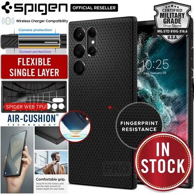 For Samsung Galaxy S22 S21 Plus Ultra Case SPIGEN Liquid Air Slim Soft Cover - image 1 of 4