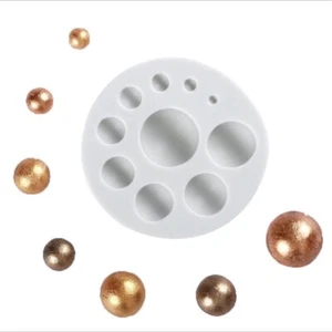 HALF SPHERES MOLD, Round Fondant Mold, Circles Mold, Dome, Cake Decoration, - Picture 1 of 4