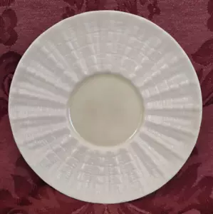 Belleek Neptune Yellow China 5-1/2" Saucer - Very Nice! - Picture 1 of 2