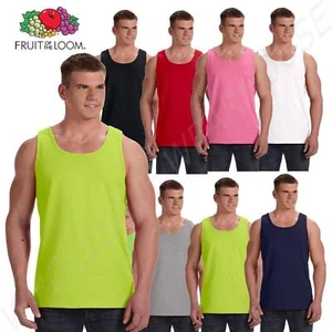 Fruit of the Loom 5 oz.100% Cotton Tank Top S-3XL T Shirts M39TKR - Picture 1 of 9