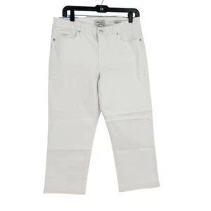Nine West Chrystie Capri Stretch Stretch Twill Relaxed Fit White Size 10 - Picture 1 of 8