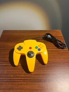 Wired Gamepad Controller Joystick For Nintendo 64 (N64) - Yellow - Picture 1 of 7