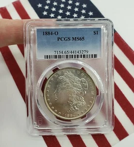 1884 O PCGS MS65 Morgan Dollar Silver Coin $1 One Liberty Round Eagle Bullion - Picture 1 of 4