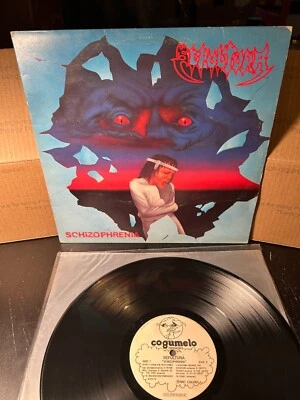 SEPULTURA Schizophrenia 1st Press Cogumelo BRAZIL 1987 LP Sarcofogo RDP  Metal - Image 1 of 4