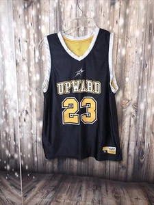 Upward 23 Play With Purpose Boys Navy/Gold Reversible Basketball Jersey Size YL - Picture 1 of 9