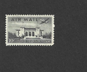 US STAMP C34 AIRMAIL 10 CENT BLACK PAN-AM BUILDING MINT NH OG FREE SHIP - Picture 1 of 1