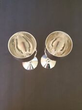 Set of 2 Silver Plated Wedding Anniversary Toasting Champagne Flutes Marked S 