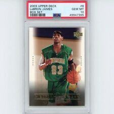 Graded 2003-04 Upper Deck LeBron James #6 Box Set Rookie RC Card PSA 10 Gem Mint