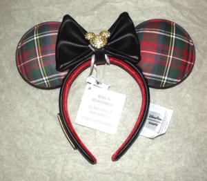 Exklusives Disneyland Loungefly VIP Tours Mickey Ohren Stirnband mit abnehmbarer Schleife - Bild 1 von 8