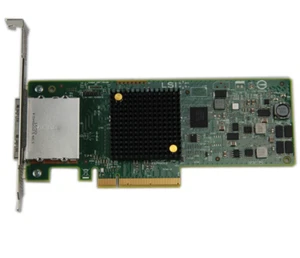Adaptador de bus de host PCIe externo Dell LSI 9207-8e 8 puertos SAS/SATA 6 Gb/s F9D1W - Imagen 1 de 3
