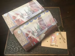 Sweet Candy Wallet Multiple Clock Print Purse Steampunk BNiB - Picture 1 of 12