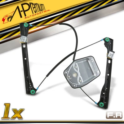 Window Regulator W/o Motor Front Right for Volkswagen GTI Rabbit 06-09 R32 2008 - Image 1 of 4
