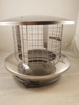 Central Boiler Stainless Steel Spark Arrestor 8" Chimney Cap Rain Cap Classic