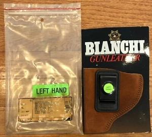 Bianchi 2"-2-1/2" Brown LH NOS Leather IWB Holster for S&W M19 M15 Colt Python  - Picture 1 of 8