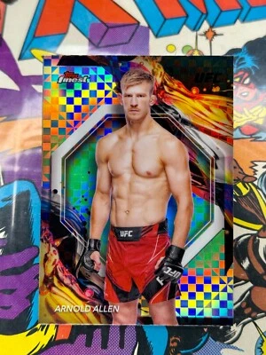 ARNOLD ALLEN Uncommon Checkerboard #116 - 2024 Topps Finest UFC - Image 1 of 2