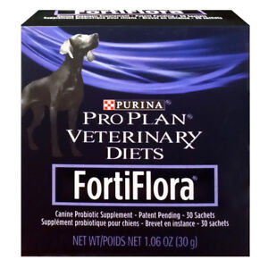 Purina Fortiflora for Dogs Nutritional Supplement 30 Sachet Box