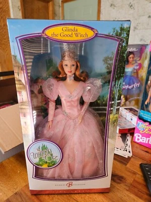 Barbie como Glinda la Bruja Buena 2006 en El Mago de Oz etiqueta rosa - sin usar, en caja original Foto 1 de 2
