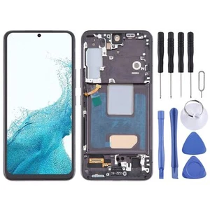 Für Samsung Galaxy S22 5G SM-S901B OLED Display mit Rahmen Ersatzteil Schwarz - Bild 1 von 5