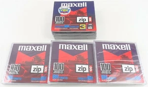 Lot of 6 Maxell 100 MB IBM Formatted ZIP100 Disks New in Package (B) - Picture 1 of 11