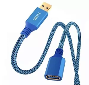 Cable de extensión de carga de datos de alta velocidad USB 3.0 tipo A macho a hembra 0,6 m - Imagen 1 de 14