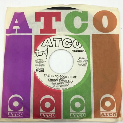 CROSS COUNTRY {Pop Rock 45} Tastes So Good To Me (mono/stereo) ♫ hear ~ PROMO - Image 1 of 2