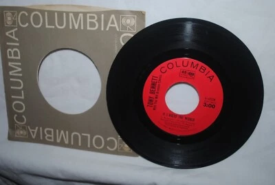 Tony Bennett, IF I RULED THE WORLD, 45 rpm record, EX+, Columbia 4-43220 - Image 1 of 2