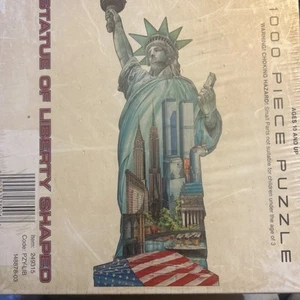 New!  Statue of Liberty Shaped 1000 Piece Puzzle Made in the USA   Free Shipping - Picture 1 of 1