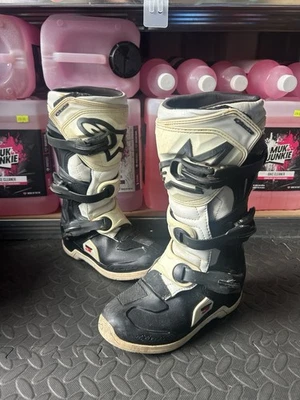Alpinestars Tech 3 Uk1 Us2 Motocross Boots Mx Off Road Quad Diet Bike Gear - Image 1 of 4