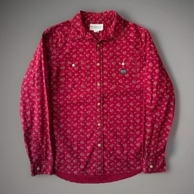 Vintage Denim Supply Ralph Lauren Shirt L Red Floral Workwear New York RRL - Image 1 of 4