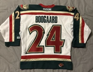 Youth Derek Boogaard Small/Medium Youth CCM Jersey Stitched Minnesota Wild - Picture 1 of 16