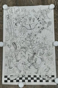Rare 1978 Doodle Art The Poster Factory Insect World New Canada 12 1/2" x 19" - Picture 1 of 8