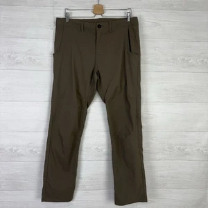 PRANA Hendrixton Straight Fit Pants Hiking Outdoor Ventilated Size 34x30 Brown - Picture 1 of 14