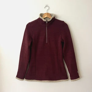 Kuhl Alska Half-Zip Fleecepullover Burgund Damen Größe S - Bild 1 von 10