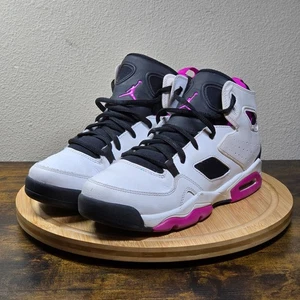 Jordan Fight club '91 Youth's Sneakers Size 5Y White/Hyper Pink-Black - Picture 1 of 14