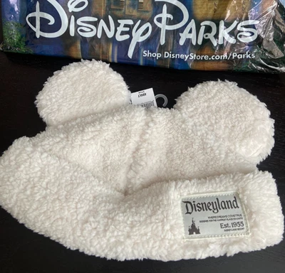 Sold Out 2025 Disneyland Resort Sherpa Winter Hat Beanie Mickey Ears Adjustable - Image 1 of 4