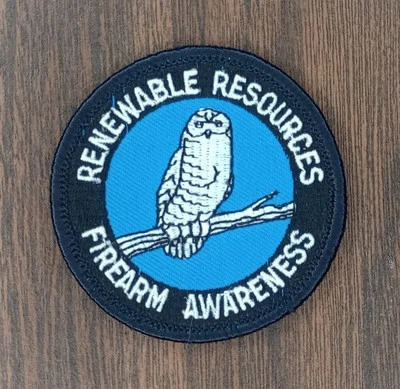 Vintage Hunting Patch Renewable Resources Firearm Awareness - Image 1 of 3